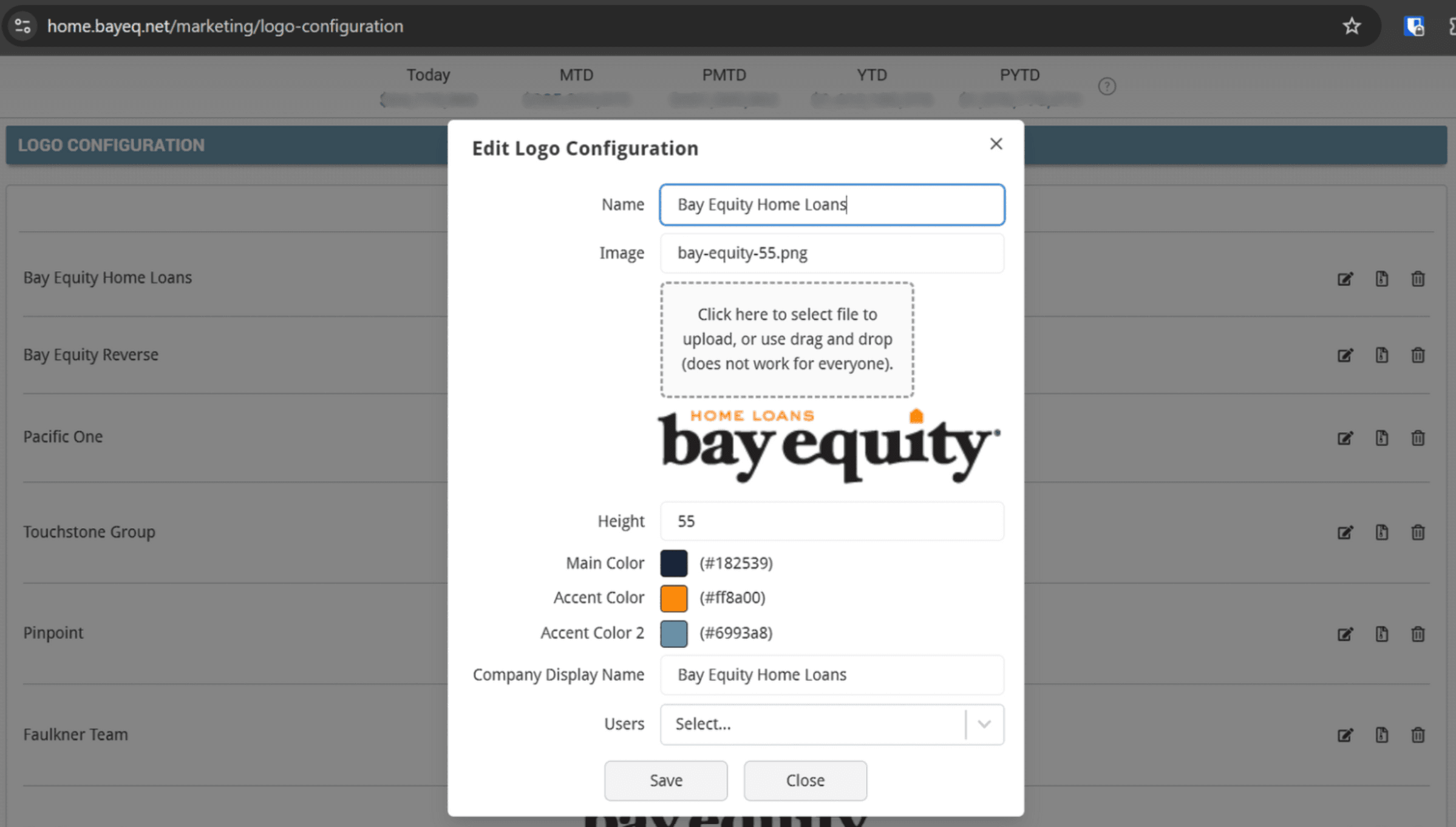 Custom Modal / Color Picker